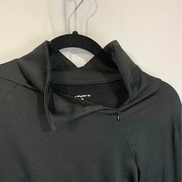 Woman’s running/athleisure layer. Black size large. Zipper mock neck. Ne… - Picture 7 of 10